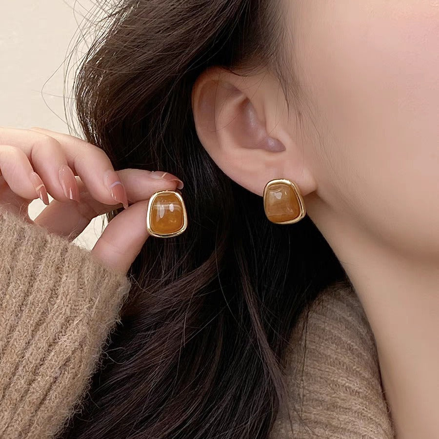 Versatile Irregular Geometric Stud Earrings – Edgy Instagram-Style Jewelry for Women