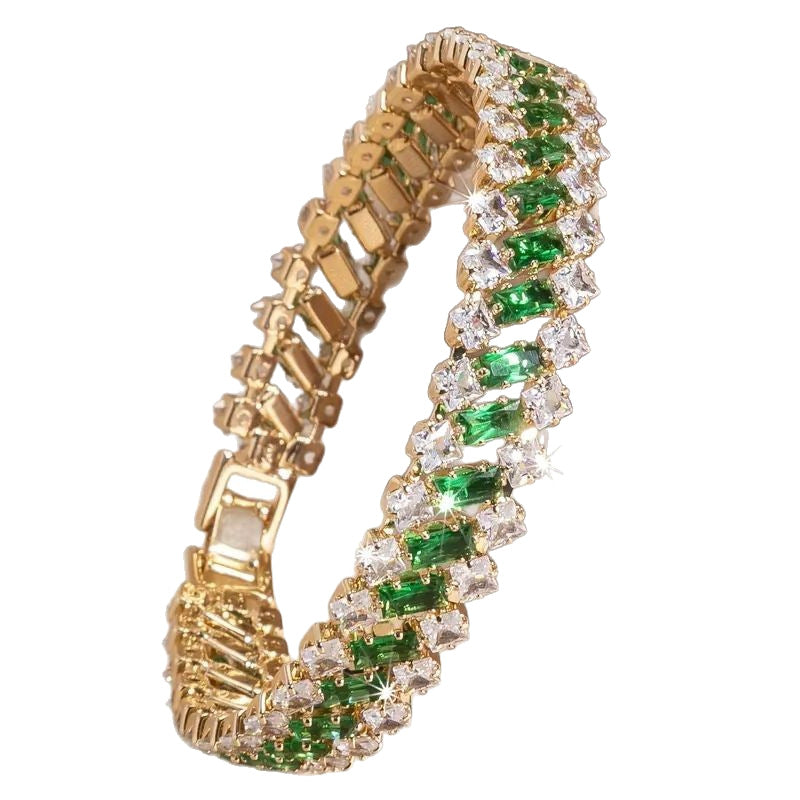 New Multi-row Diamond Bracelets leek And Dazzling With A Full Diamond Setting