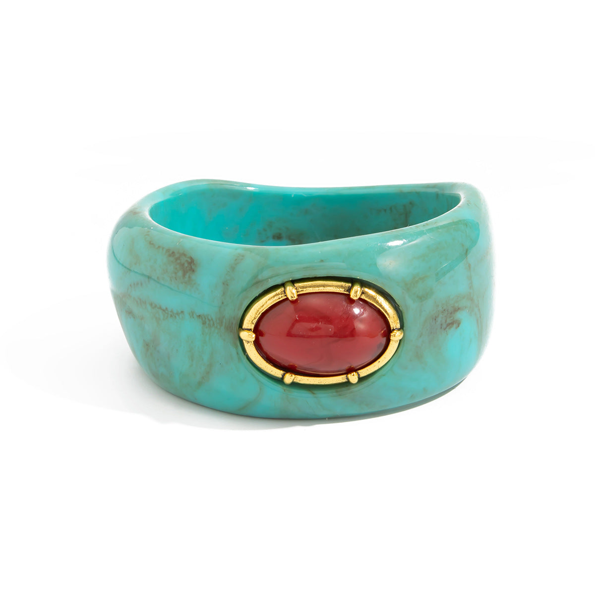 Resin Dyed Bracelet for Women – European & American Casual Style Jewelry