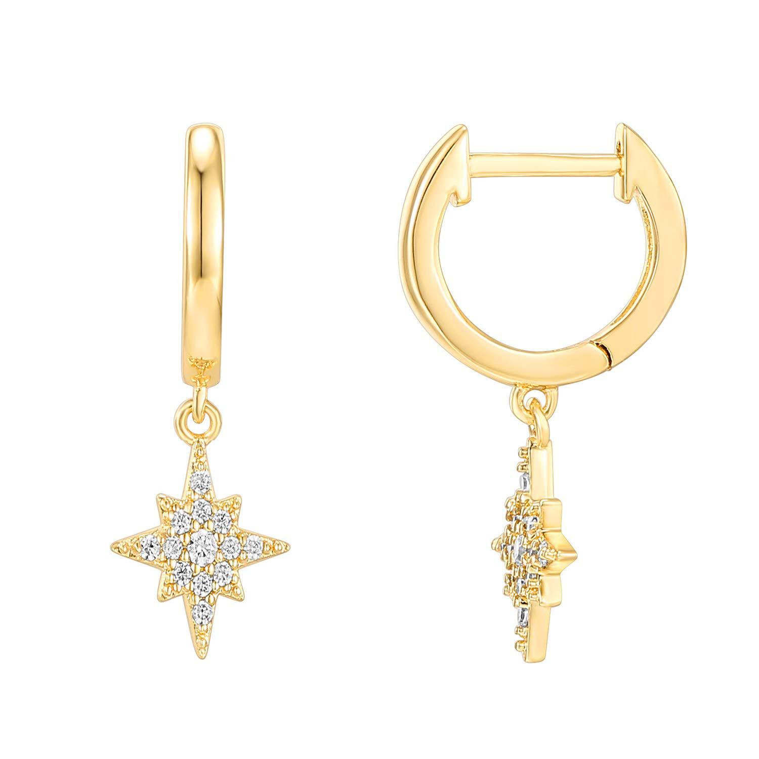 Classic Zircon Drop Earrings – Lightweight Geometric Earrings for Women