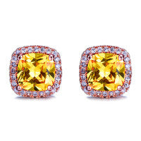 Korean-Style Zircon Stud Earrings – Vintage Geometric Women’s Jewelry