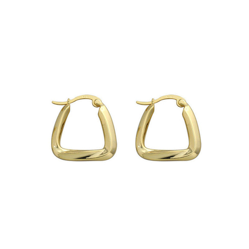 Versatile Triangular Geometric Metal Earrings For Women