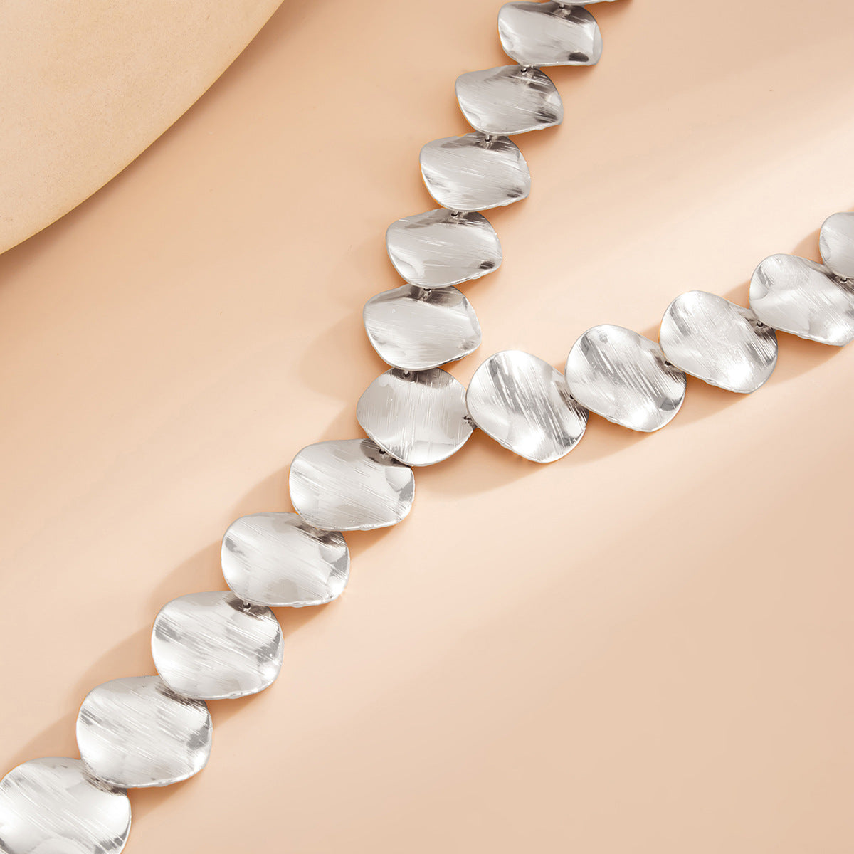 Geometric Sequin Y-Shaped Long Necklace & Earrings – Trendy Light Luxury Party Jewelry