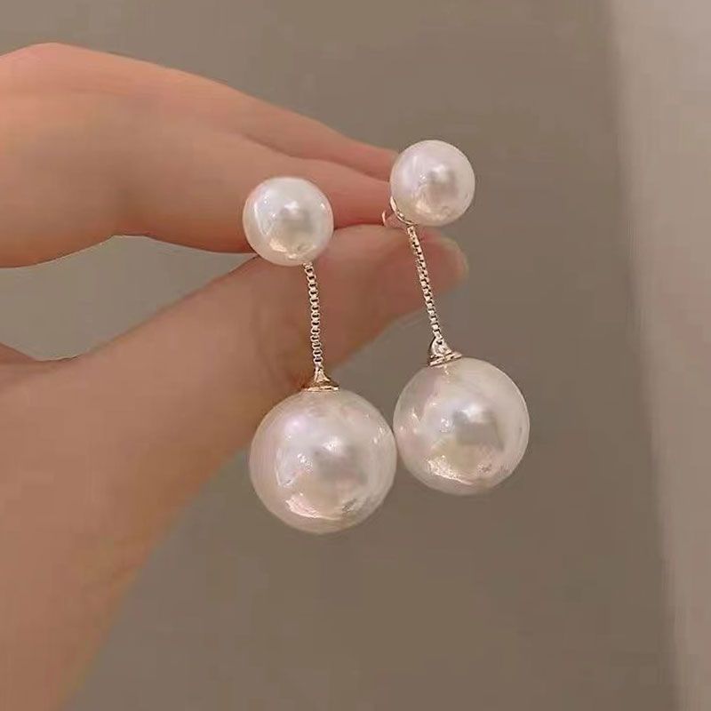 New Textured Pearl Vintage Artistic Stud Earrings