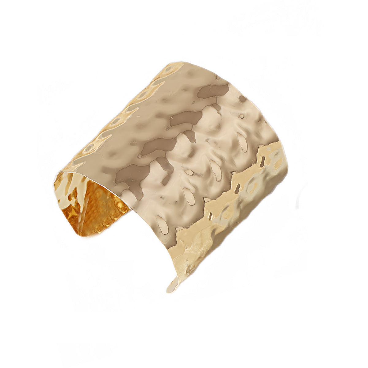 Retro Minimalist Geometric Open-End Metal Bracelet – Bold Fashion Jewelry for Women